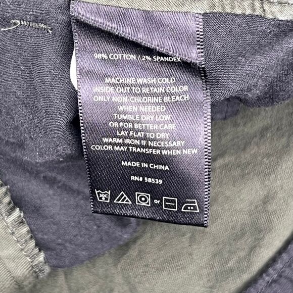 Kut From The Kloth Pants Womens 24W Olive Green Crop Trousers Pockets Slim Chino - Picture 11 of 12